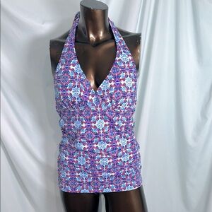 Tommy Bahama Terrazo Tropics Halter reversible Tankini - Small - New